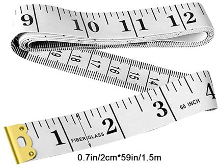Meetlint Voor Body Stof Naaien Tailor Doek Breien Thuis Craft Metingen Meten Soft Flat Ruler Naaien Kleermaker
