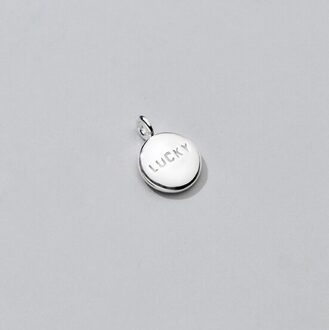 Meetsoft Trendy 925 Sterling Zilveren Ronde Lucky Charms Van Diy Handgemaakte Ketting Armband Sieraden Chic Accessoire