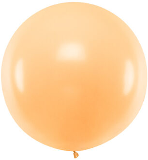 Mega Ballon Pastel Peach - 1m Geel - Beige - Creme, Roze