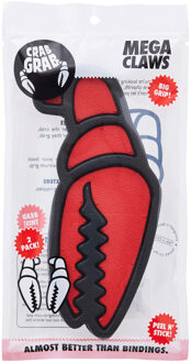 Mega Claw Grip Sticker Snowboard Accessoires 1 Rood dessin