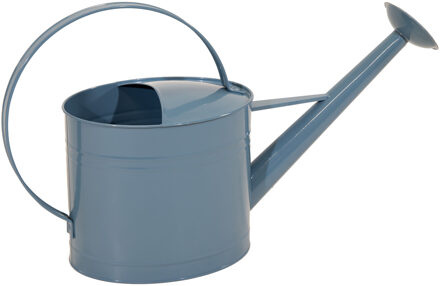 Mega Collections Gieter Retro - metaal - blauw - 7 liter - 47 x 36 cm