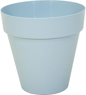 Mega Collections Plantenpot - kunststof - lichtblauw - D39 cm