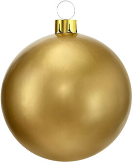 Mega grote decoratie kerstbal - 45 cm - goud - opblaasbaar