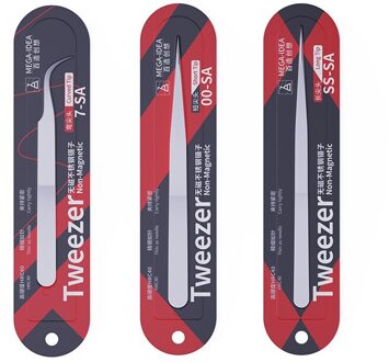 MEGA-IDEA Non Magnetische Rvs Flying Draad Pincet Voor Telefoon Reparatie 3stk 1reeks