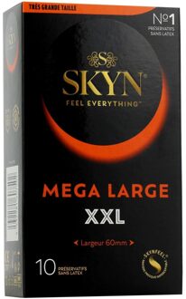 Mega Large XXL Condooms (60mm) 10 Condooms Transparant - 60 (omtrek 12-13 cm)