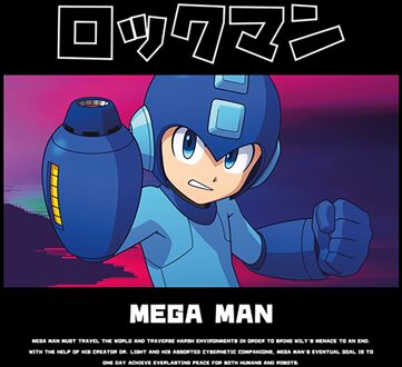 Mega Man Everlasting Peace T-Shirt Copy Unisex T-Shirt - Black - 4XL Zwart