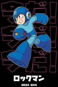 Mega Man Is Coming Unisex T-Shirt - Black - 4XL Zwart