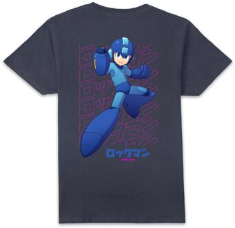 Mega Man Mega Man Attack Unisex T-Shirt - Navy - XL Blauw