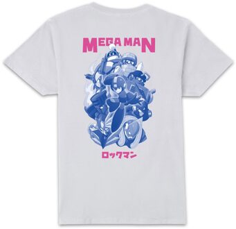 Mega Man Montage Unisex T-Shirt - White - M Wit