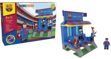 Megableu Nanostars Bouwset Tribune Fc Barcelona - 90 Stuks Rood
