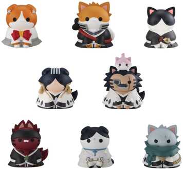 Megahouse Bleach Mega Cat Project Minifigures 3 cm Thousand-Year Blood War Bleach Nyan Blind Box Display (8) (Repeat)