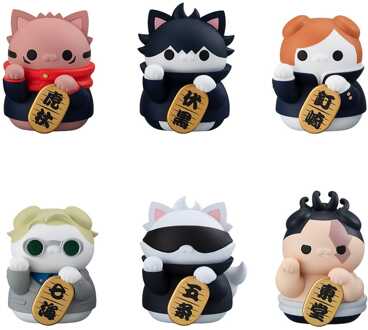 Megahouse Jujutsu Kaisen Mega Cat Project Trading Figure Fortune Cats 7 cm Assortment (6)