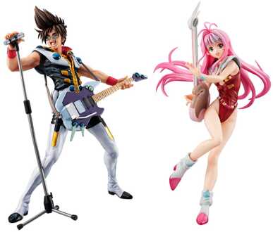 Megahouse Macross 7 PVC Statue Fire Bomber Live Stage 23 cm