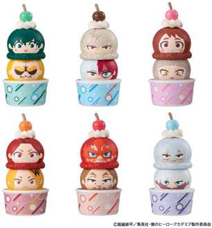 Megahouse My Hero Academia Tsumichen Stack up & Change Trading Figure 6-Pack 8 cm (with gift)