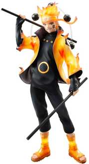 Megahouse Naruto Shippuden G.E.M. Series PVC Statue Naruto Uzumaki Six Paths Sage Mode 15th Anniversary Ver. 22 cm