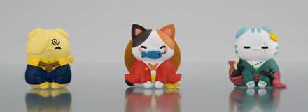Megahouse One Piece Mega Cat Project Trading Figure 3-Pack Nyan Piece Nyan! Happy Trio 2024 Limited Ver. 3 cm