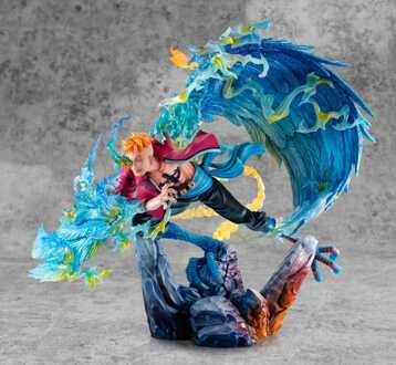 Megahouse One Piece P.O.P MAS Maximum PVC Statue Marco the Phoenix Leader of 1st group of Whitebeard Pirates 32 cm