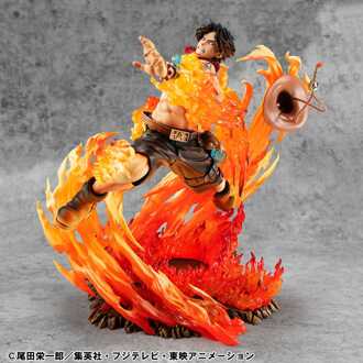 Megahouse One Piece P.O.P NEO-Maximum PVC Statue Portgas D. Ace 15th Anniversary Super Limited Reprint Ver. 23 cm