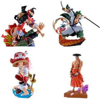 Megahouse One Piece Petitrama PVC Mini Statue Logbox Re Birth Wano Kuni Vol. 1 Set 9 cm