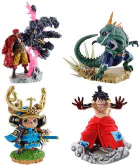 Megahouse One Piece Petitrama PVC Mini Statue Logbox Re Birth Wanokuni Vol. 2 Set 9 cm