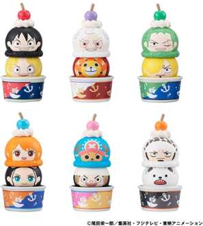 Megahouse One Piece Tsumichen Stack up & Change Trading Figure 6-Pack 8 cm (with gift)