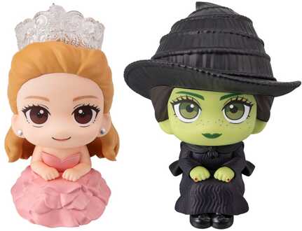Megahouse Wicked Look Up PVC Statues Elphaba & Glinda (with gift) 11 cm