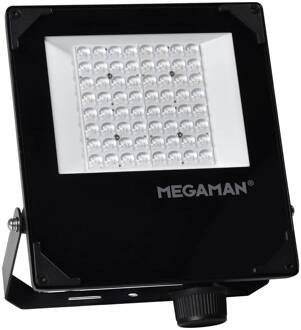 Megaman LED-buitenspot Hugo, 50 W, 3000 K, IP66 zwart