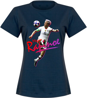 Megan Rapinoe Dames T-Shirt - Navy - XL