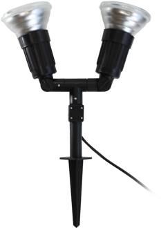 Megatron aardspies-spot Cappi 2-lamps zwart