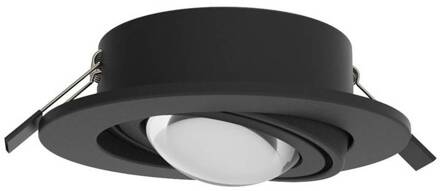 Megatron inbouwspot Planex Powerlens, 4,8 W, zwart