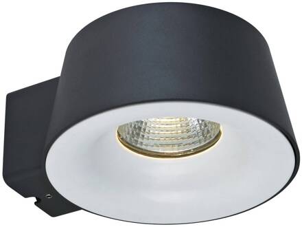 Megatron LED buiten wandlamp Sibu, antraciet, 3.000 K, IP54 antraciet, wit