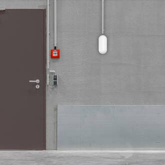 Megatron LED buiten wandlamp Zella Neo XL Sensor, wit, IP54