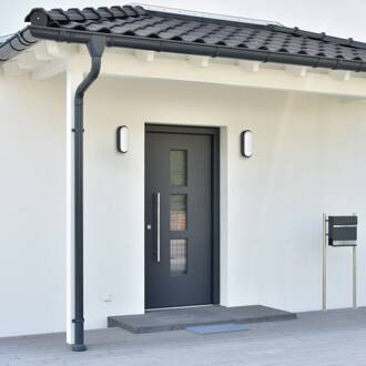 Megatron LED buiten wandlamp Zella Neo XL Sensor zwart IP54