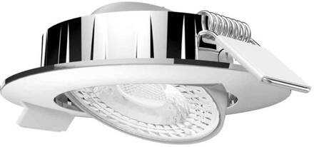 Megatron LED inbouwlamp Slimo, draaibaar, chroom