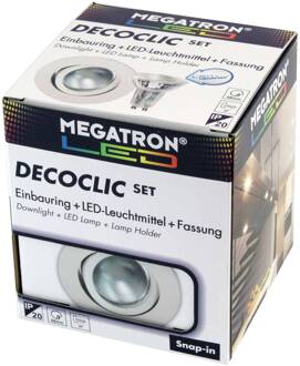 Megatron LED inbouwspot Decoclic set GU10 4,5W LED, wit