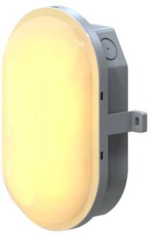Megatron LED plafondlamp Zella Neo IP54, kunststof, 3000K grijs wit