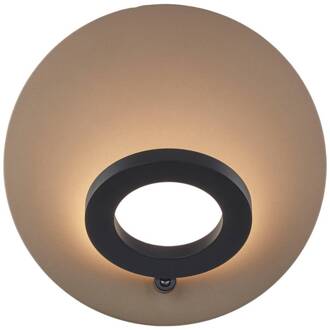 Meggi LED wandlamp, brons/zwart effect Gebarenbediening bruin, zwart
