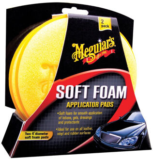 Meguiar's schuimpads Applicator 10 cm 2 stuks geel