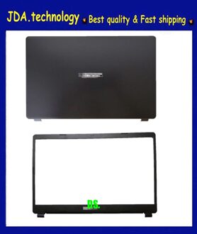 Meiarrow Voor Acer Aspire 3 A315-42 A315-42G A315-54 A315-54K Lcd Back Cover + Front Bezel + Scharnier Set, zwart LCD AB zwart