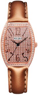 Meibo Mode Kunstmatige Materiaal Band Dames Pin Gesp Quartz Horloge Rvs Mesh Quartz Atch Relogio Masculino CO