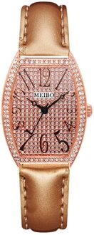 Meibo Mode Kunstmatige Materiaal Band Dames Pin Gesp Quartz Horloge Rvs Mesh Quartz Atch Relogio Masculino GD