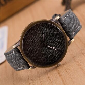 Meibo Quartz Heren Casual Horloges Lederen Band Houten Kleur Polshorloge Heren Dames Horloge grijs