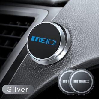 MEIDI Magnetische Auto telefoon houder 360 graden Draaibare auto Cradle ondersteuning smartphone GPS stand Gyro Houder zilver