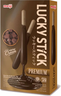 Meiji - Lucky Stick Premium Chocolate 35 Gram