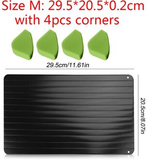 Meijuner Snelle Ontdooien Lade Dooi Bevroren Voedsel Vlees Fruit Quick Ontdooien Plaat Board Ontdooien Keuken Gadget Tool Chocolade