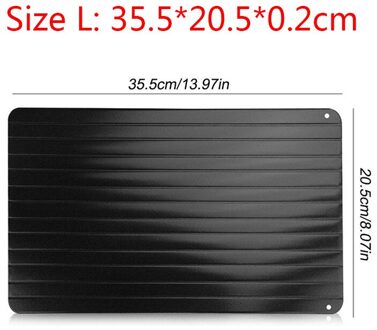 Meijuner Snelle Ontdooien Lade Dooi Bevroren Voedsel Vlees Fruit Quick Ontdooien Plaat Board Ontdooien Keuken Gadget Tool L 35X20.5X0.2cm