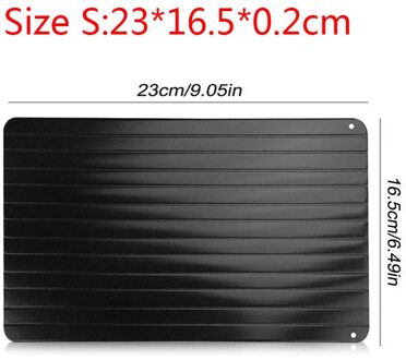 Meijuner Snelle Ontdooien Lade Dooi Bevroren Voedsel Vlees Fruit Quick Ontdooien Plaat Board Ontdooien Keuken Gadget Tool S 23X16.5X0.2cm