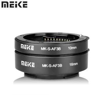 Meike Auto Focus Macro Extension Tube 10 Mm 16 Mm Voor Sony E-Mount Fe-Mount Mirrorless Camera a7S A7R A7M2 NEX-F3/6/7 A6300 A6500