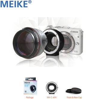 Meike MK-C-AF4 Meike Elektronische Autofocus Adapter Voor Canon Ef EF-S Lens EF-M Eos M50 M10 M5 M6 M100 m1 M2 M3 M4 Camera