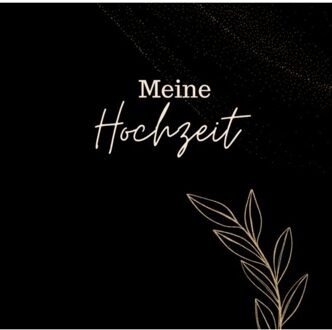 Meine Hochzeit- Hochzeitsgästebuch Black Premium Hardcover 78 Seiten - Julia S. Klein